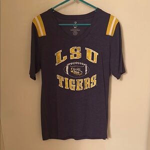Colosseum LSU Tigers Short Sleeve Tee - Purple and Yellow